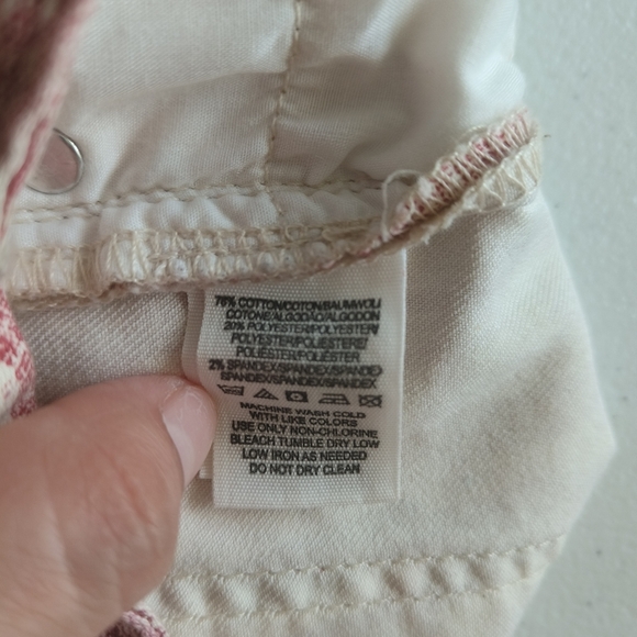 Free People Women's Ikat Skinny Pants Size 26 Multicolor Stretch Button‎ Zipper - Picture 16 of 16